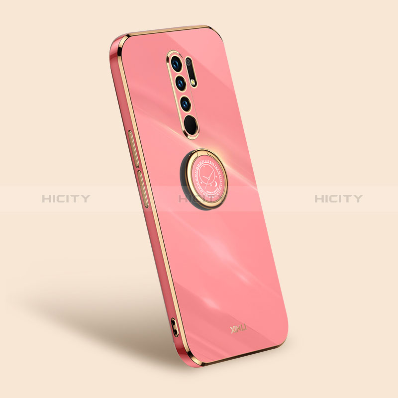 Custodia Silicone Ultra Sottile Morbida Cover con Magnetico Anello Supporto XL1 per Xiaomi Poco M2