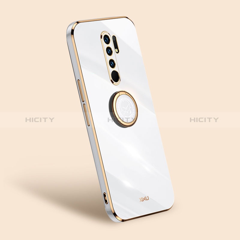 Custodia Silicone Ultra Sottile Morbida Cover con Magnetico Anello Supporto XL1 per Xiaomi Redmi 9