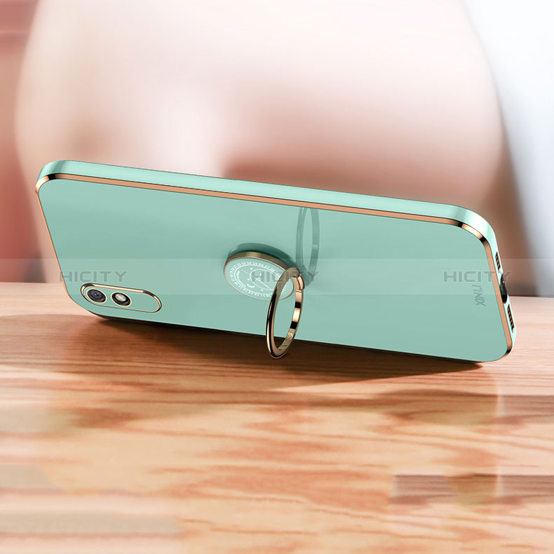 Custodia Silicone Ultra Sottile Morbida Cover con Magnetico Anello Supporto XL1 per Xiaomi Redmi 9AT