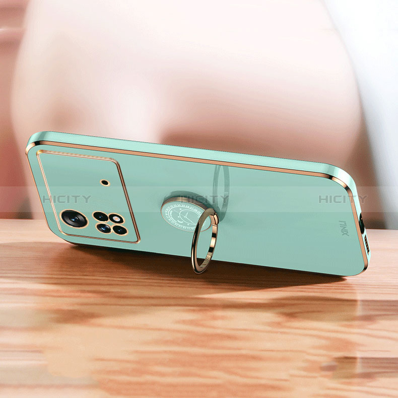 Custodia Silicone Ultra Sottile Morbida Cover con Magnetico Anello Supporto XL1 per Xiaomi Redmi Note 11E Pro 5G