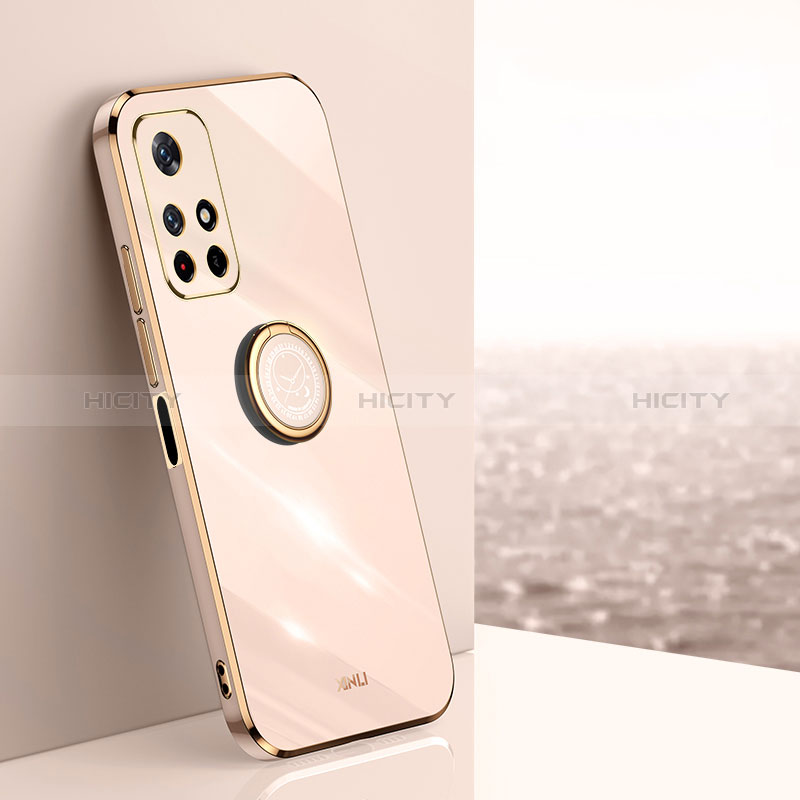 Custodia Silicone Ultra Sottile Morbida Cover con Magnetico Anello Supporto XL1 per Xiaomi Redmi Note 11S 5G