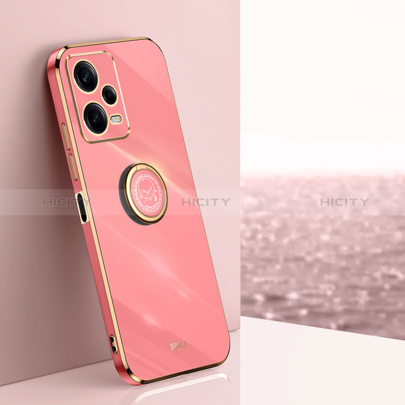 Custodia Silicone Ultra Sottile Morbida Cover con Magnetico Anello Supporto XL1 per Xiaomi Redmi Note 12 Explorer