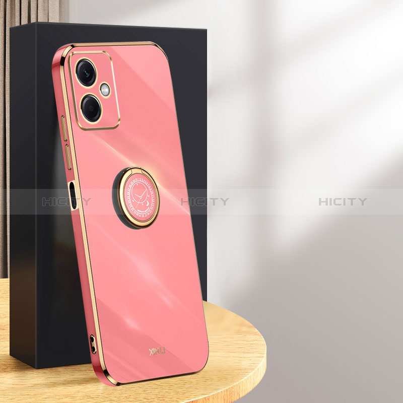 Custodia Silicone Ultra Sottile Morbida Cover con Magnetico Anello Supporto XL1 per Xiaomi Redmi Note 12R Pro 5G