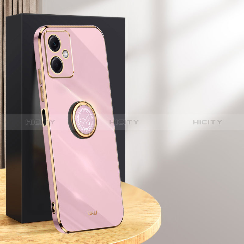 Custodia Silicone Ultra Sottile Morbida Cover con Magnetico Anello Supporto XL1 per Xiaomi Redmi Note 12R Pro 5G