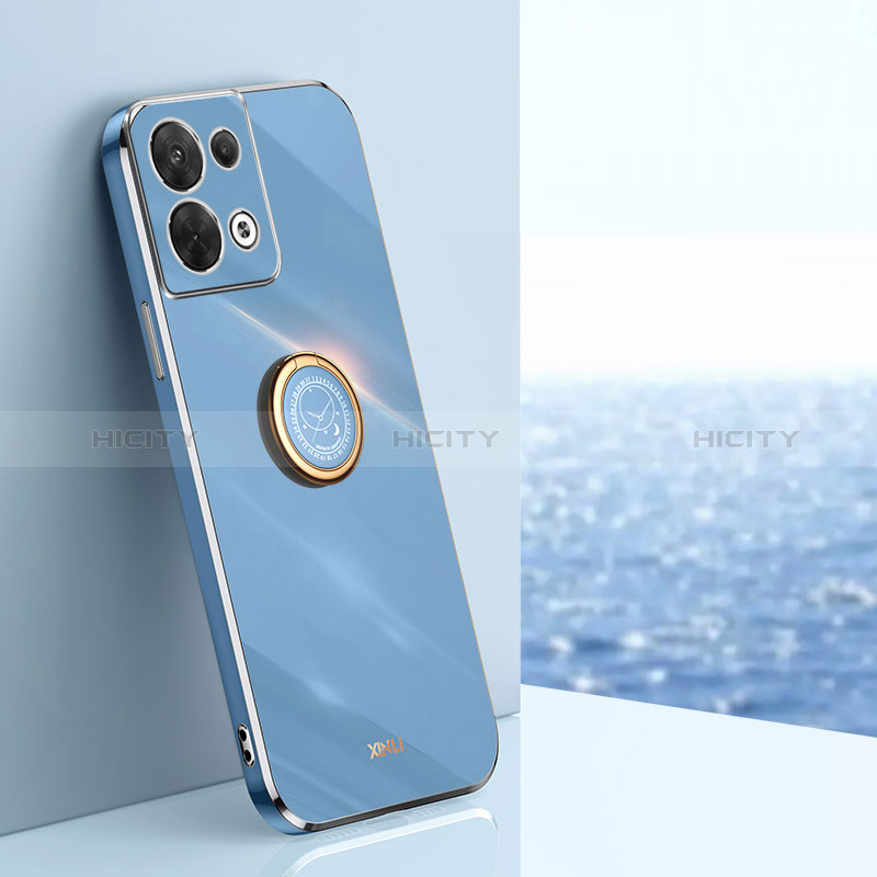 Custodia Silicone Ultra Sottile Morbida Cover con Magnetico Anello Supporto XL1 per Xiaomi Redmi Note 13 Pro 5G