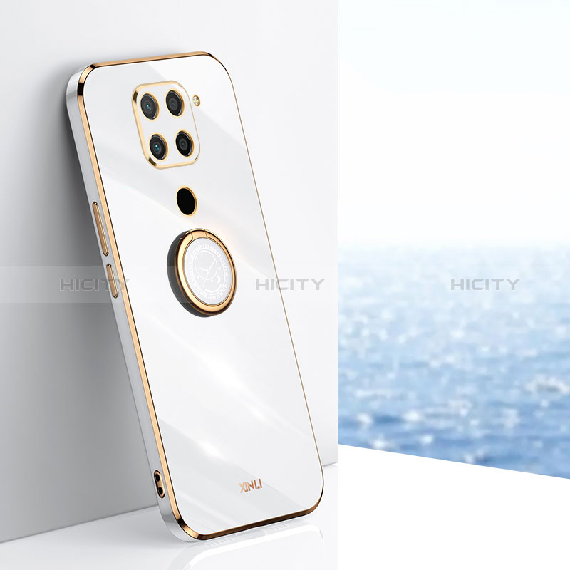 Custodia Silicone Ultra Sottile Morbida Cover con Magnetico Anello Supporto XL1 per Xiaomi Redmi Note 9