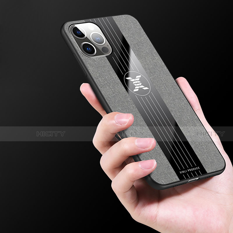 Custodia Silicone Ultra Sottile Morbida Cover con Magnetico Anello Supporto Z01 per Apple iPhone 15 Pro Max