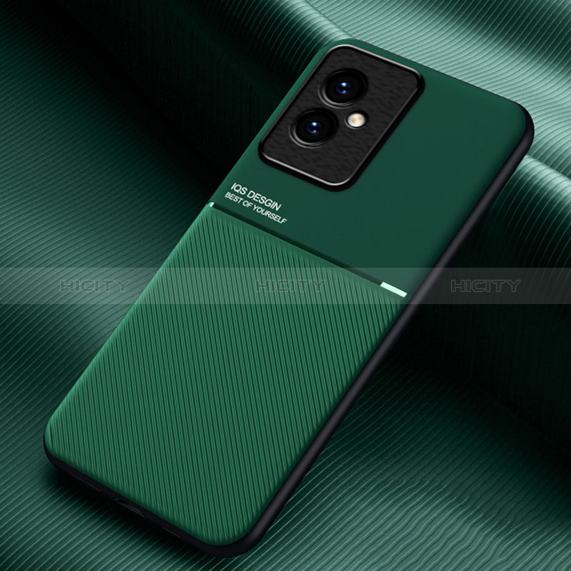 Custodia Silicone Ultra Sottile Morbida Cover con Magnetico per Huawei Honor 100 5G Verde