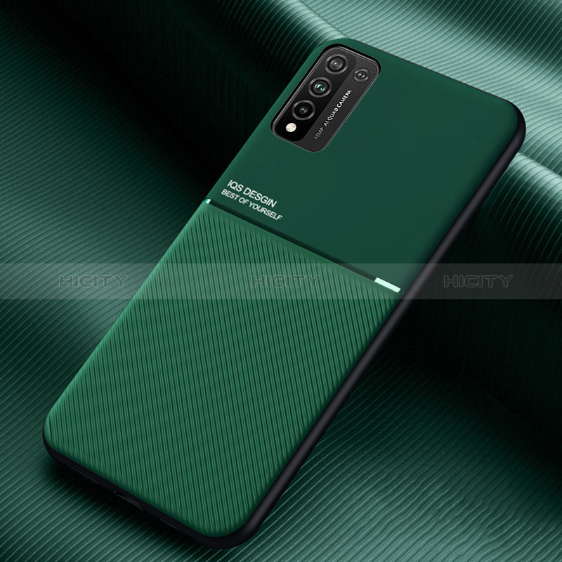 Custodia Silicone Ultra Sottile Morbida Cover con Magnetico per Huawei Honor 10X Lite Verde