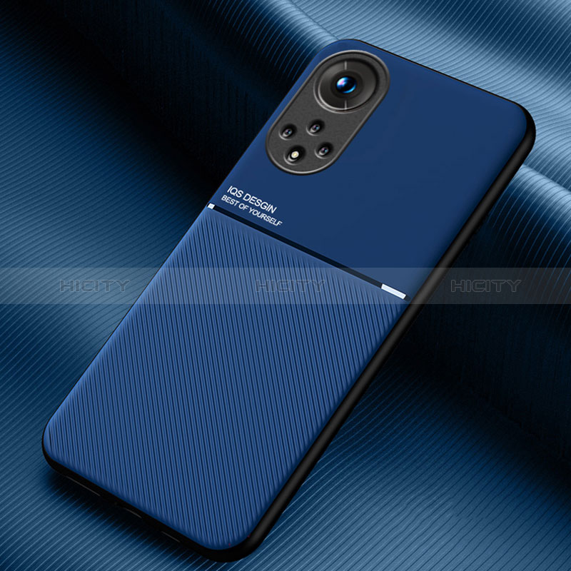 Custodia Silicone Ultra Sottile Morbida Cover con Magnetico per Huawei Honor 50 Pro 5G Blu