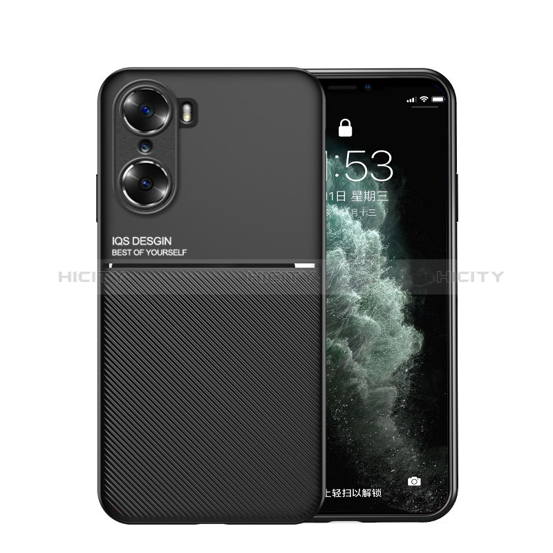 Custodia Silicone Ultra Sottile Morbida Cover con Magnetico per Huawei Honor 60 Pro 5G