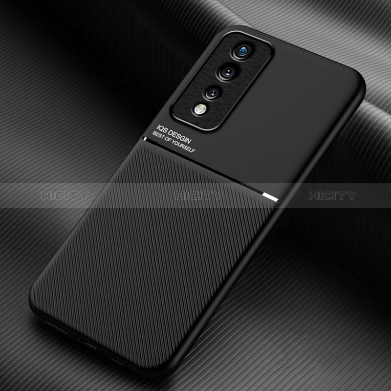 Custodia Silicone Ultra Sottile Morbida Cover con Magnetico per Huawei Honor 80 GT 5G Nero