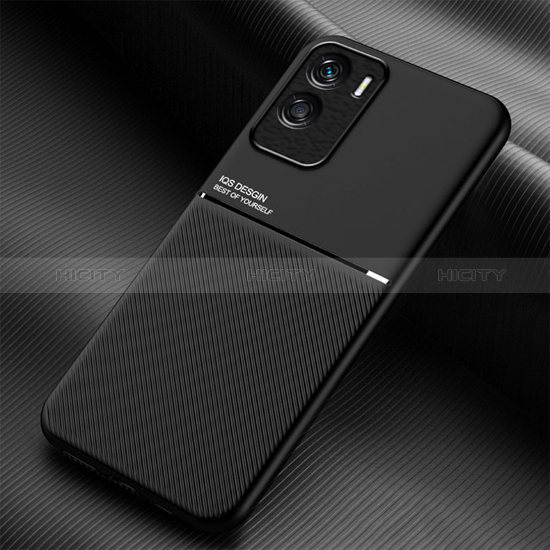 Custodia Silicone Ultra Sottile Morbida Cover con Magnetico per Huawei Honor 90 Lite 5G Nero