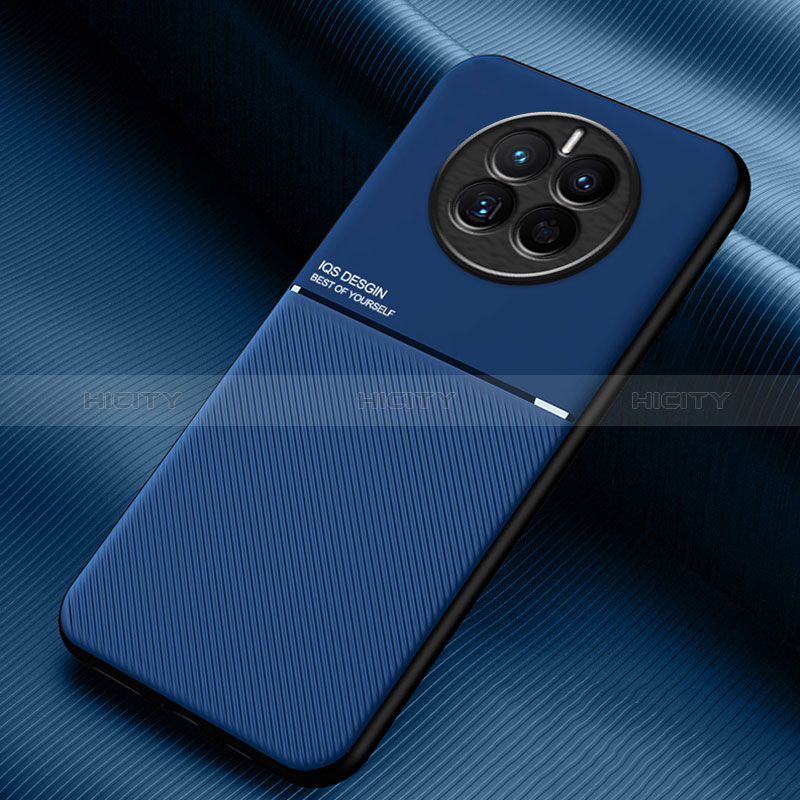 Custodia Silicone Ultra Sottile Morbida Cover con Magnetico per Huawei Mate 50E Blu