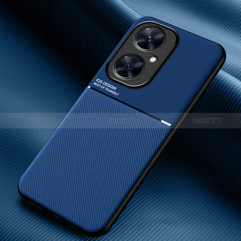 Custodia Silicone Ultra Sottile Morbida Cover con Magnetico per Huawei Nova 11i Blu