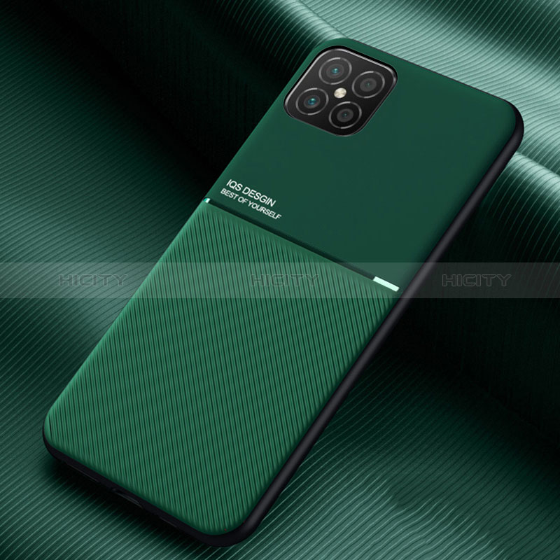 Custodia Silicone Ultra Sottile Morbida Cover con Magnetico per Huawei Nova 8 SE 4G Verde