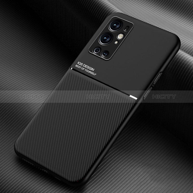 Custodia Silicone Ultra Sottile Morbida Cover con Magnetico per OnePlus 9 Pro 5G Nero