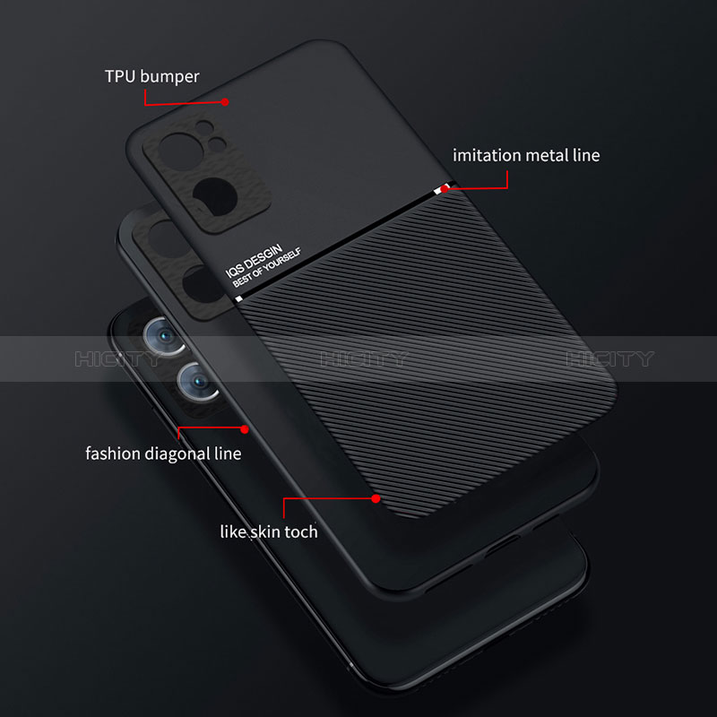 Custodia Silicone Ultra Sottile Morbida Cover con Magnetico per OnePlus Nord CE 2 5G