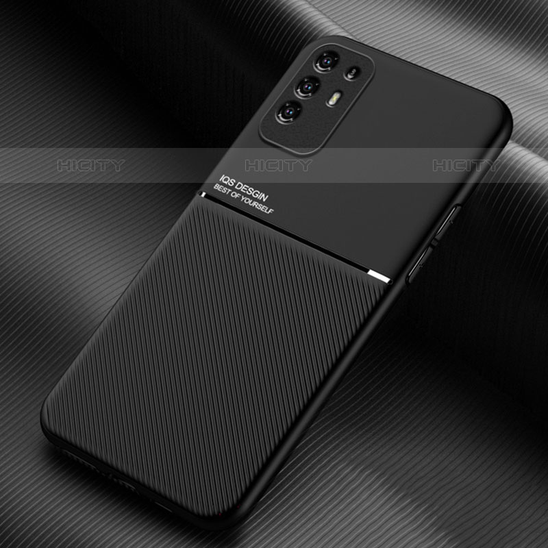 Custodia Silicone Ultra Sottile Morbida Cover con Magnetico per Oppo A94 5G Nero