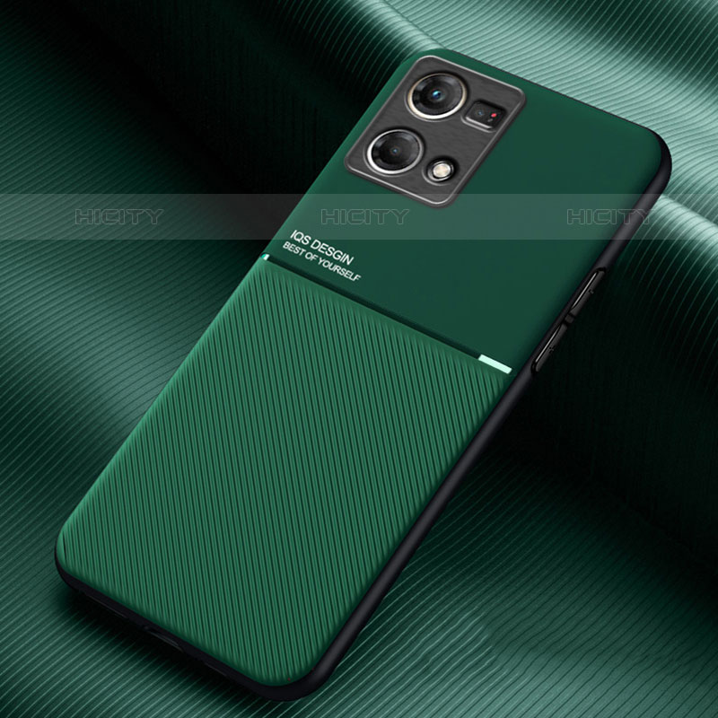 Custodia Silicone Ultra Sottile Morbida Cover con Magnetico per Oppo F21 Pro 4G Verde