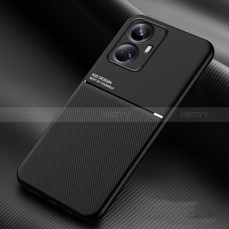 Custodia Silicone Ultra Sottile Morbida Cover con Magnetico per Realme 10 Pro+ Plus 5G Nero