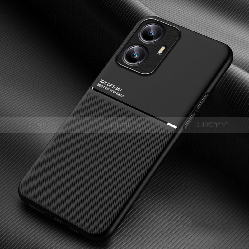 Custodia Silicone Ultra Sottile Morbida Cover con Magnetico per Realme Narzo N55 Nero