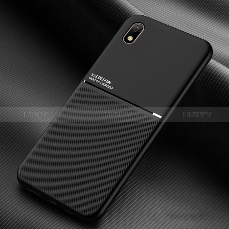 Custodia Silicone Ultra Sottile Morbida Cover con Magnetico per Samsung Galaxy A01 Core Nero