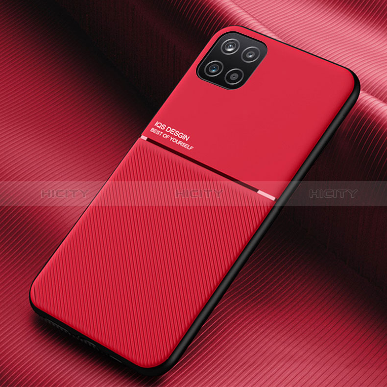 Custodia Silicone Ultra Sottile Morbida Cover con Magnetico per Samsung Galaxy A22s 5G Rosso