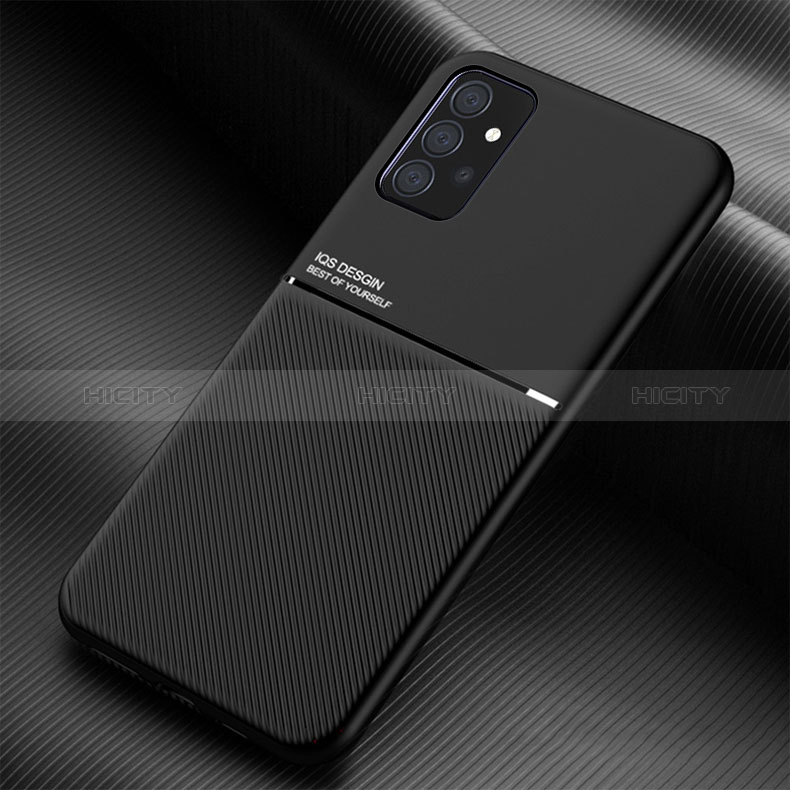 Custodia Silicone Ultra Sottile Morbida Cover con Magnetico per Samsung Galaxy A52s 5G Nero