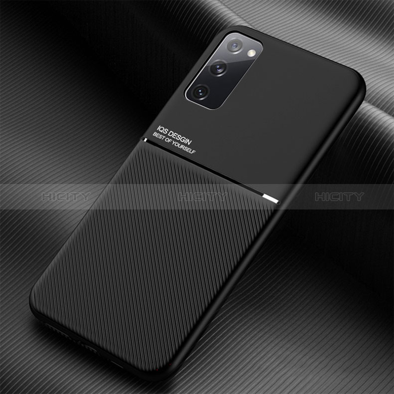 Custodia Silicone Ultra Sottile Morbida Cover con Magnetico per Samsung Galaxy S20 Lite 5G Nero