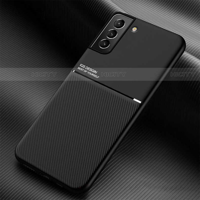 Custodia Silicone Ultra Sottile Morbida Cover con Magnetico per Samsung Galaxy S21 Plus 5G Nero