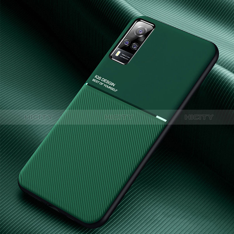 Custodia Silicone Ultra Sottile Morbida Cover con Magnetico per Vivo Y31 (2021) Verde