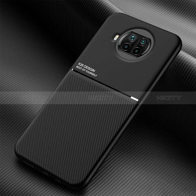 Custodia Silicone Ultra Sottile Morbida Cover con Magnetico per Xiaomi Mi 10i 5G Nero