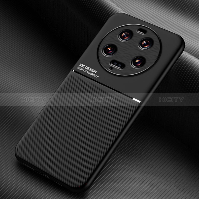 Custodia Silicone Ultra Sottile Morbida Cover con Magnetico per Xiaomi Mi 13 Ultra 5G Nero