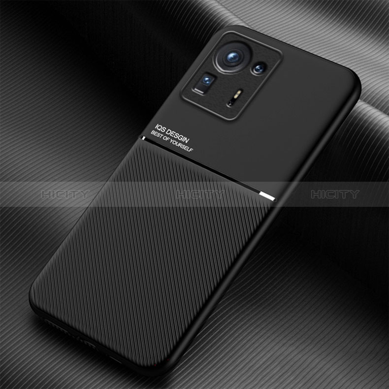 Custodia Silicone Ultra Sottile Morbida Cover con Magnetico per Xiaomi Mi Mix 4 5G Nero