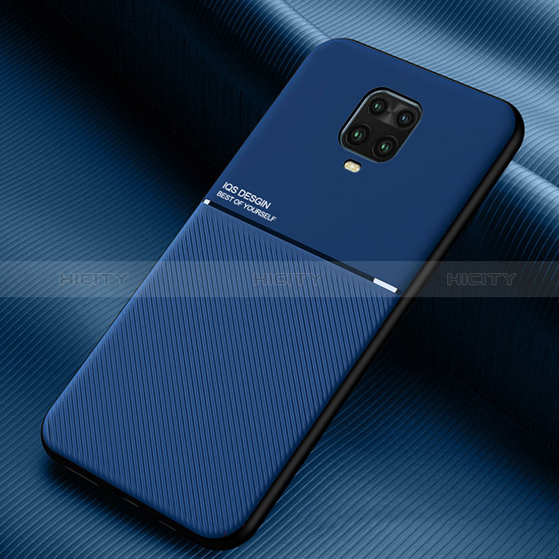 Custodia Silicone Ultra Sottile Morbida Cover con Magnetico per Xiaomi Poco M2 Pro Blu