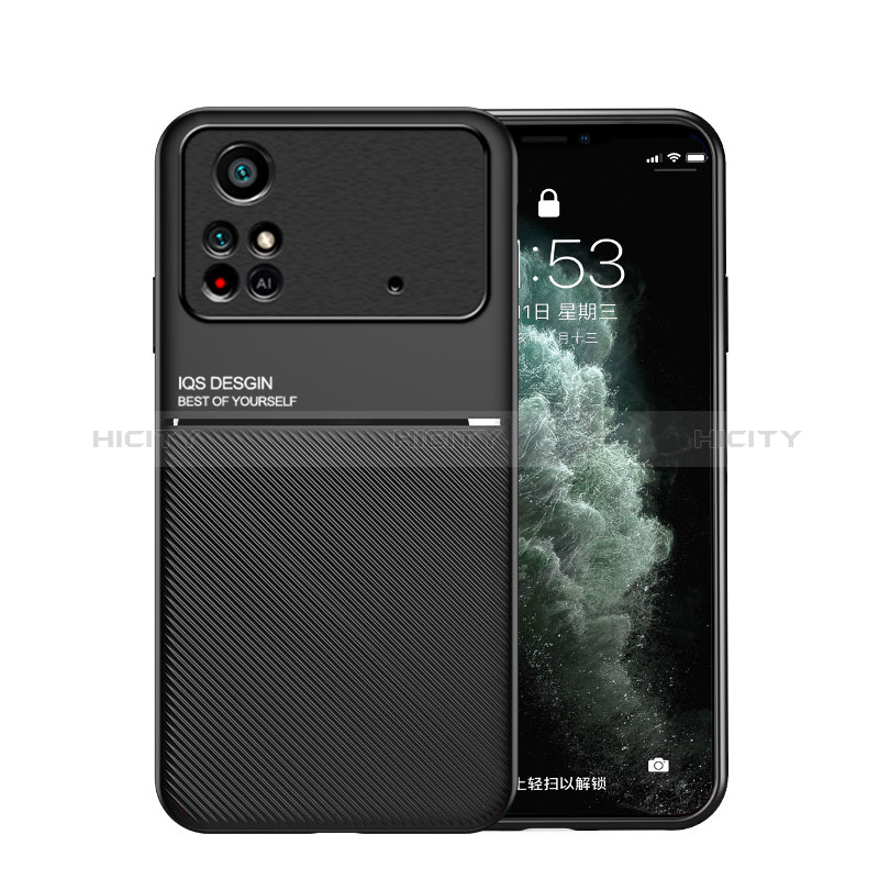 Custodia Silicone Ultra Sottile Morbida Cover con Magnetico per Xiaomi Poco M4 Pro 4G