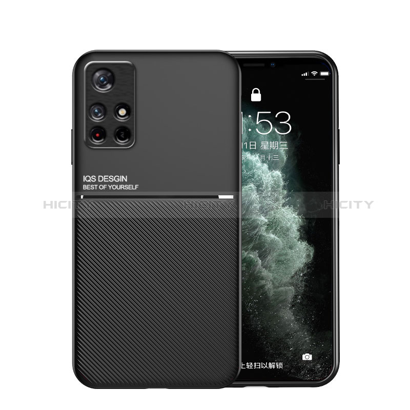 Custodia Silicone Ultra Sottile Morbida Cover con Magnetico per Xiaomi Poco M4 Pro 5G