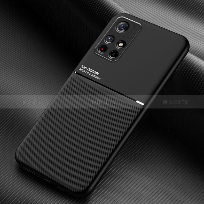 Custodia Silicone Ultra Sottile Morbida Cover con Magnetico per Xiaomi Poco M4 Pro 5G