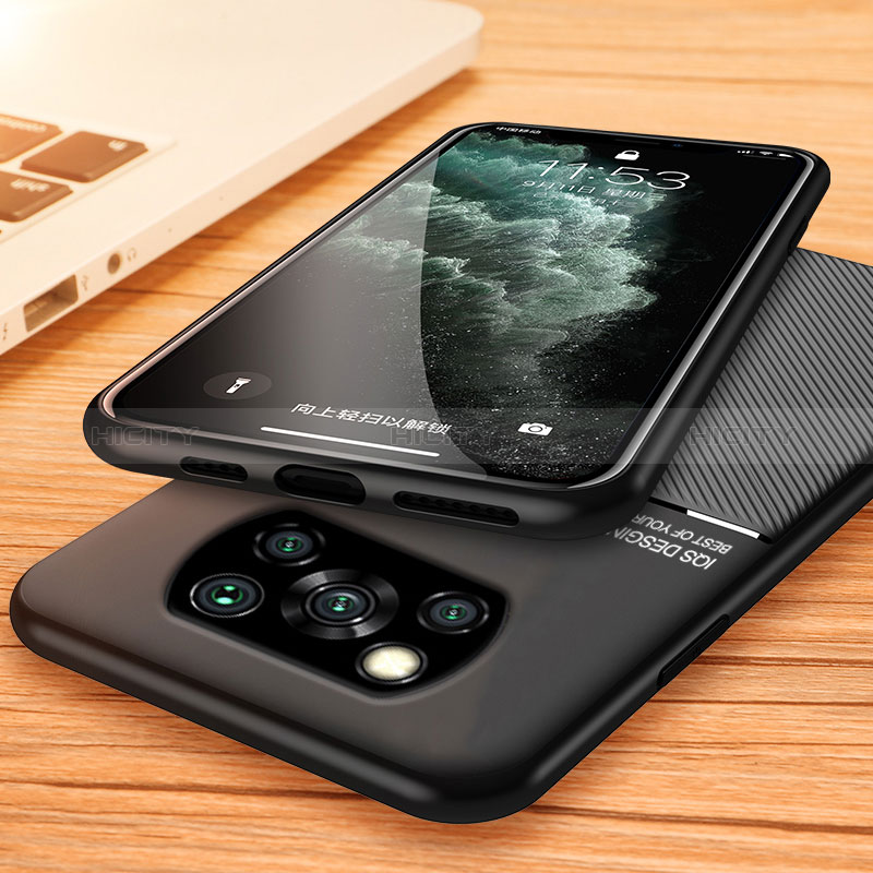 Custodia Silicone Ultra Sottile Morbida Cover con Magnetico per Xiaomi Poco X3 Pro