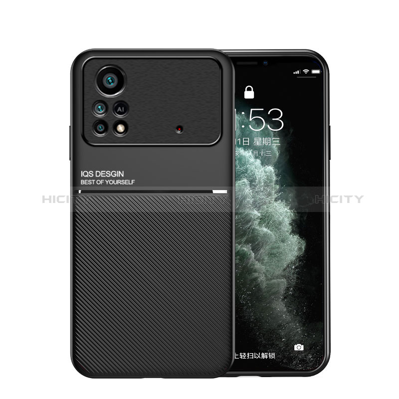 Custodia Silicone Ultra Sottile Morbida Cover con Magnetico per Xiaomi Poco X4 Pro 5G