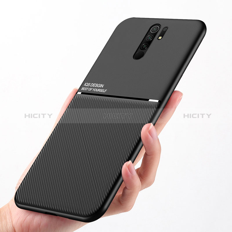 Custodia Silicone Ultra Sottile Morbida Cover con Magnetico per Xiaomi Redmi 9 Prime India