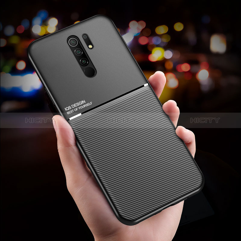 Custodia Silicone Ultra Sottile Morbida Cover con Magnetico per Xiaomi Redmi 9 Prime India