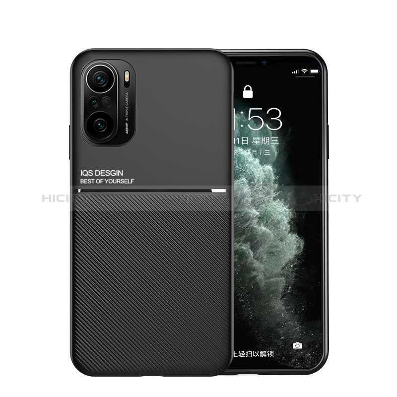 Custodia Silicone Ultra Sottile Morbida Cover con Magnetico per Xiaomi Redmi K40 Pro 5G