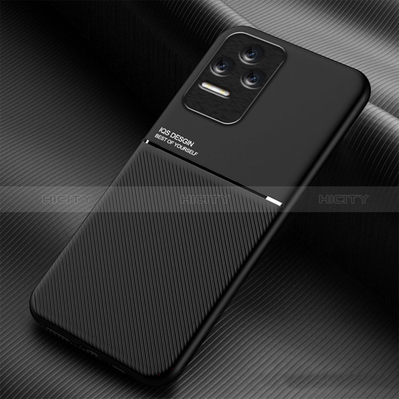 Custodia Silicone Ultra Sottile Morbida Cover con Magnetico per Xiaomi Redmi K50 Pro 5G Nero