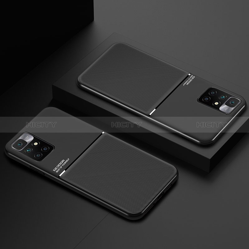 Custodia Silicone Ultra Sottile Morbida Cover con Magnetico per Xiaomi Redmi Note 11 4G (2021)