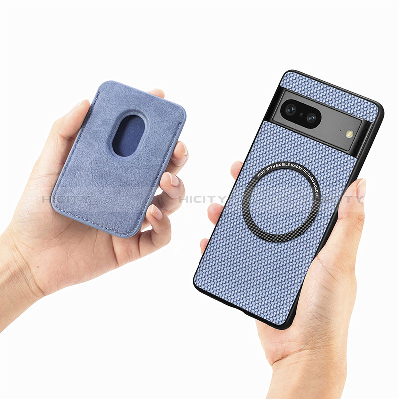 Custodia Silicone Ultra Sottile Morbida Cover con Magnetico S01D per Google Pixel 7 5G