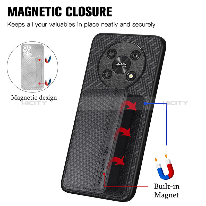 Custodia Silicone Ultra Sottile Morbida Cover con Magnetico S01D per Huawei Honor Magic4 Lite 5G