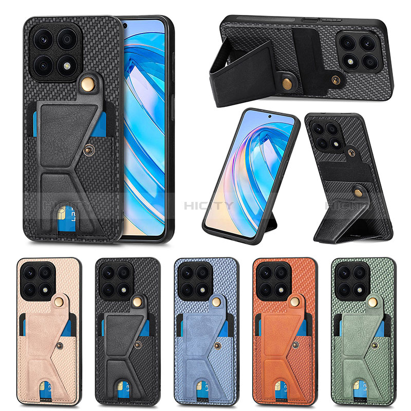 Custodia Silicone Ultra Sottile Morbida Cover con Magnetico S01D per Huawei Honor X8a 4G