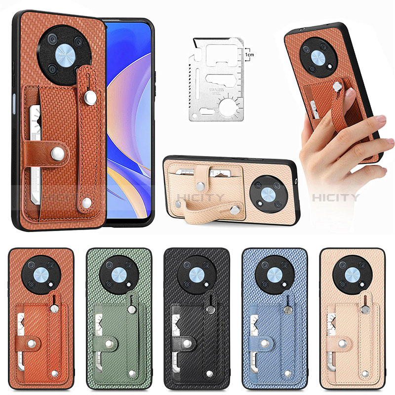 Custodia Silicone Ultra Sottile Morbida Cover con Magnetico S01D per Huawei Nova Y90